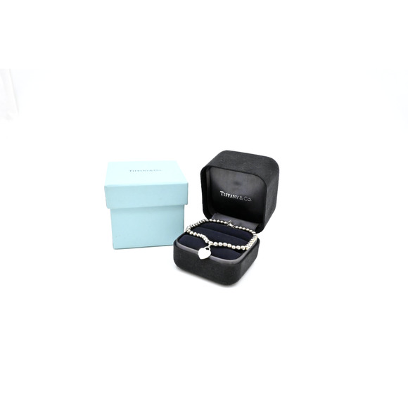 Tiffany & Co. Sterling Silver Return to Tiffany Heart Bracelet Dust Bag & Box - Picture 4 of 9